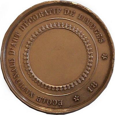 Médaille en bronze république Française signée Dupuis école d'art limoges dép 87 